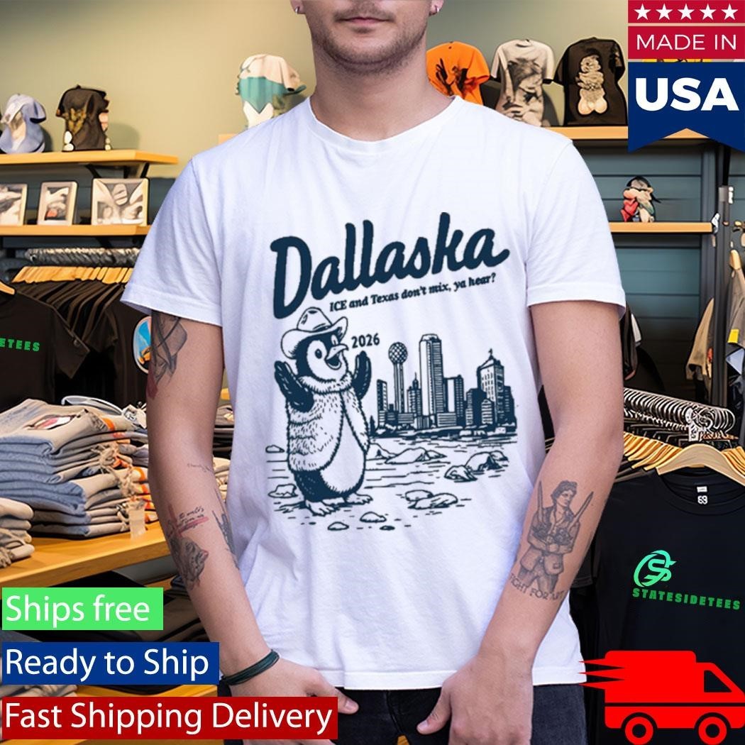 Penguin Dallaska ICE and Texas Don’t Mix, Ya Hear 2026 Shirt Unisex , , , Long Sleeve Tee