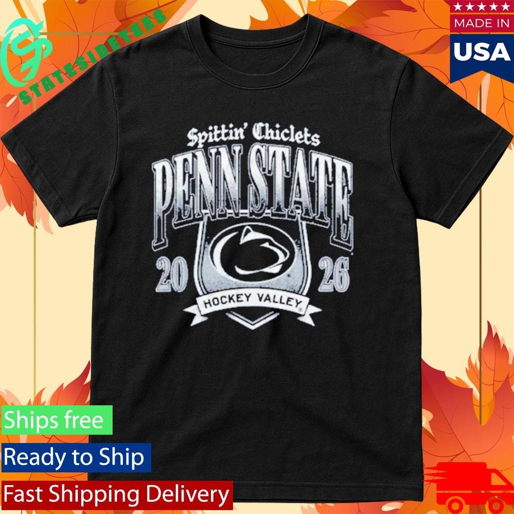 Penn State Hockey X Spittin Chiclets Emblem Shirt Unisex , , , Long Sleeve Tee
