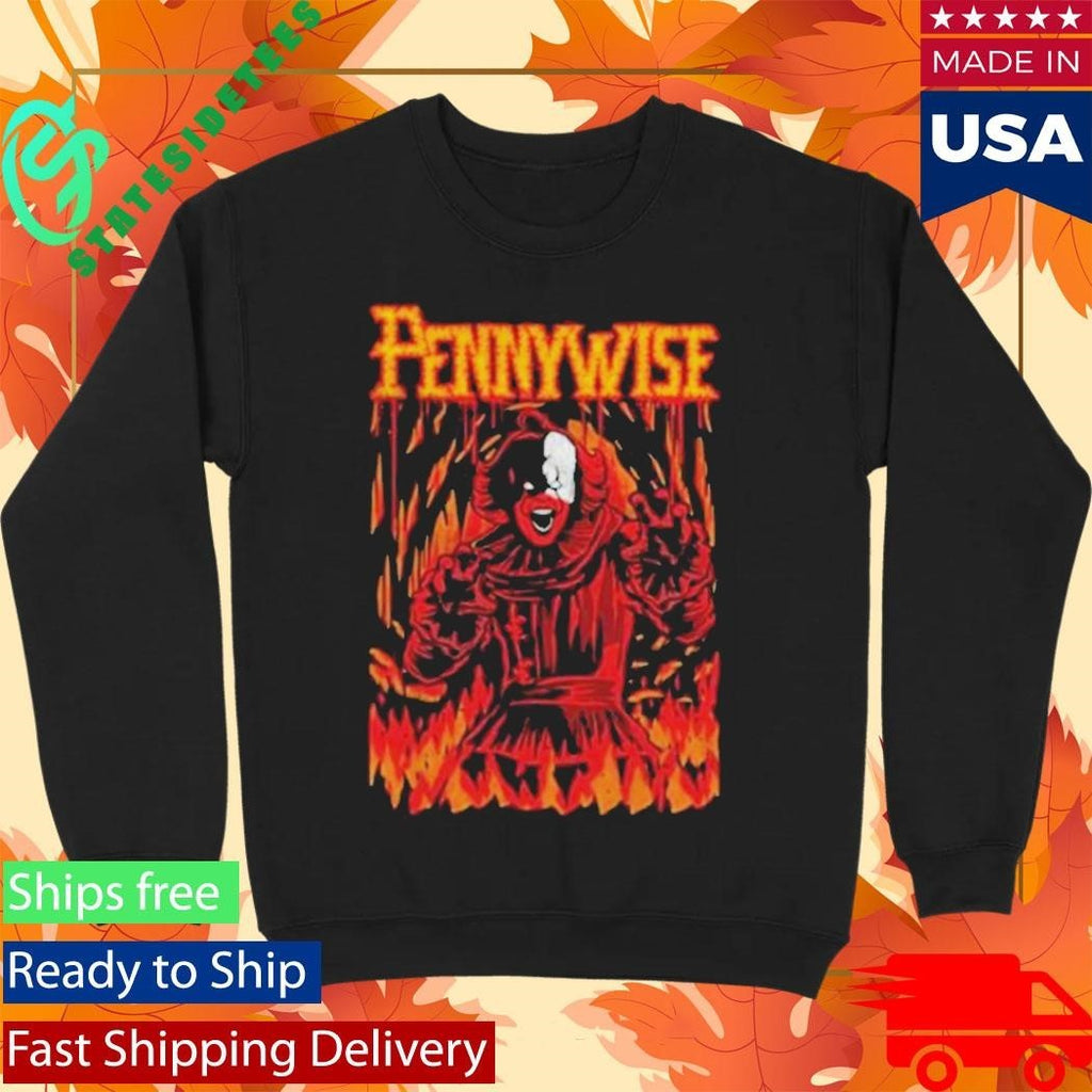 Pennywise Clownism Red Shirt Unisex , , , Long Sleeve Tee