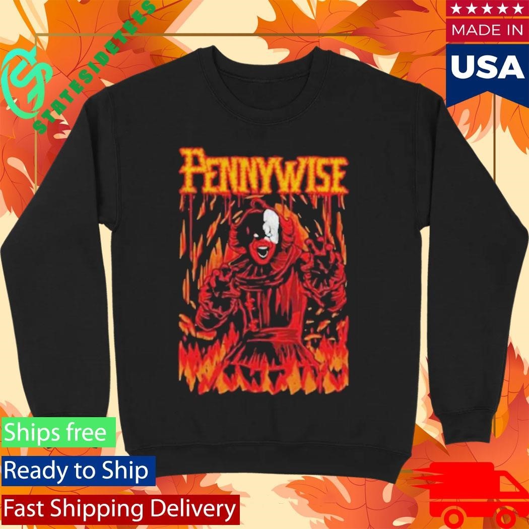 Pennywise Clownism Red Shirt Unisex , , , Long Sleeve Tee