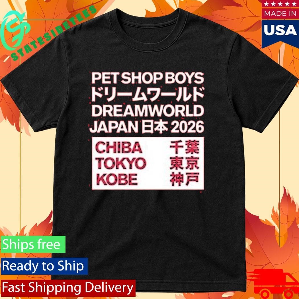 Pet Shop Boys Japan 2026 Chiba Tokyo Kobe Shirt Unisex , , , Long Sleeve Tee