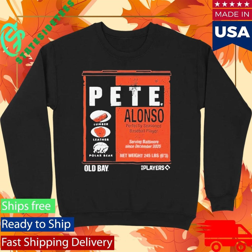 Pete Alonso Old Bay Can Shirt Unisex , , , Long Sleeve Tee