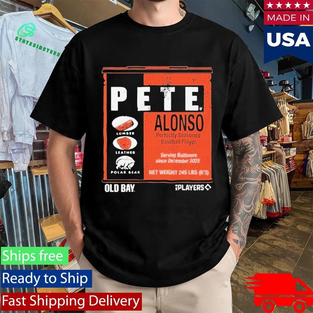 Pete Alonso Old Bay Can Shirt Unisex , , , Long Sleeve Tee