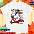 Pete Rose Hit Like Pete Hustle Like Charlie Shirt Unisex , , , Long Sleeve Tee