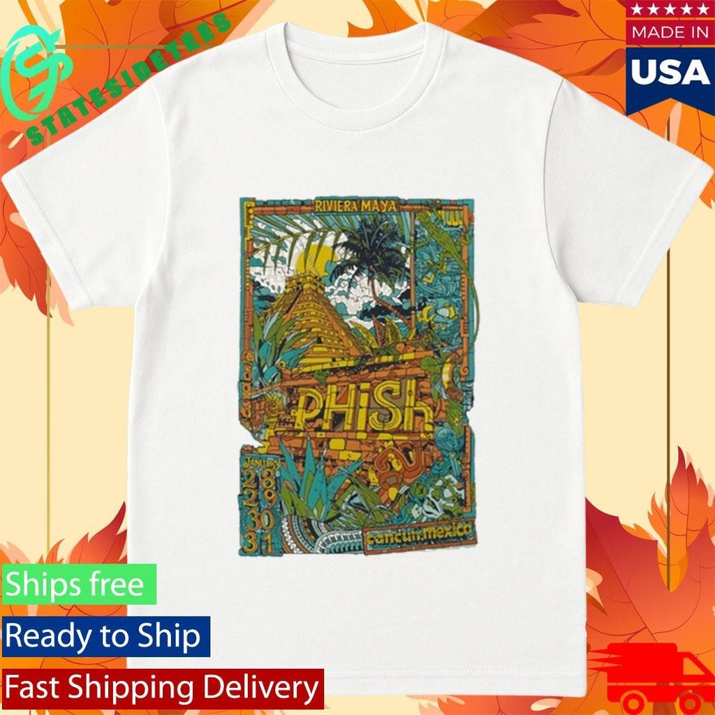 Phish Jan 28-31 2026 At Moon Palace Poster Shirt Unisex , , , Long Sleeve Tee
