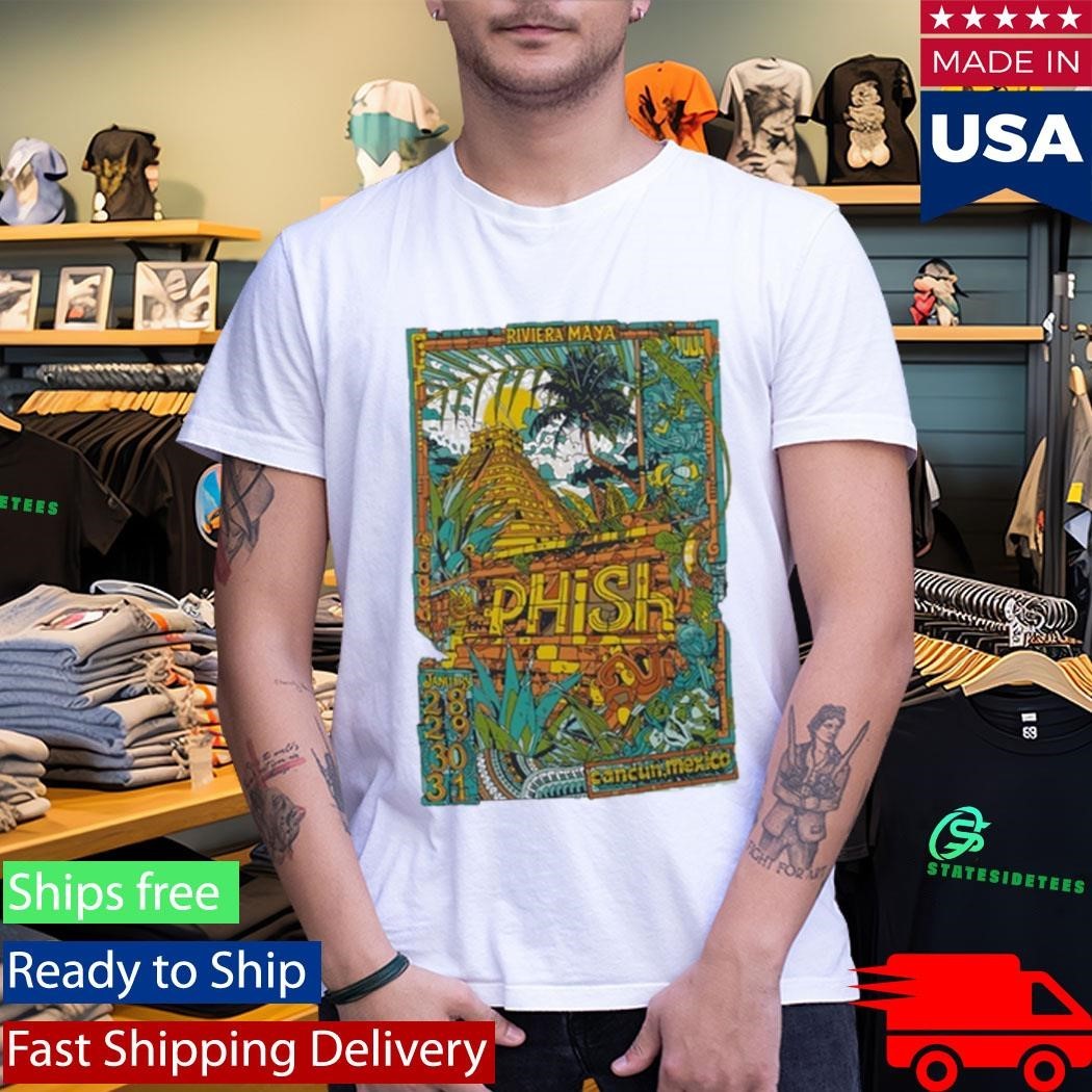 Phish Jan 28-31 2026 At Moon Palace Poster Shirt Unisex , , , Long Sleeve Tee