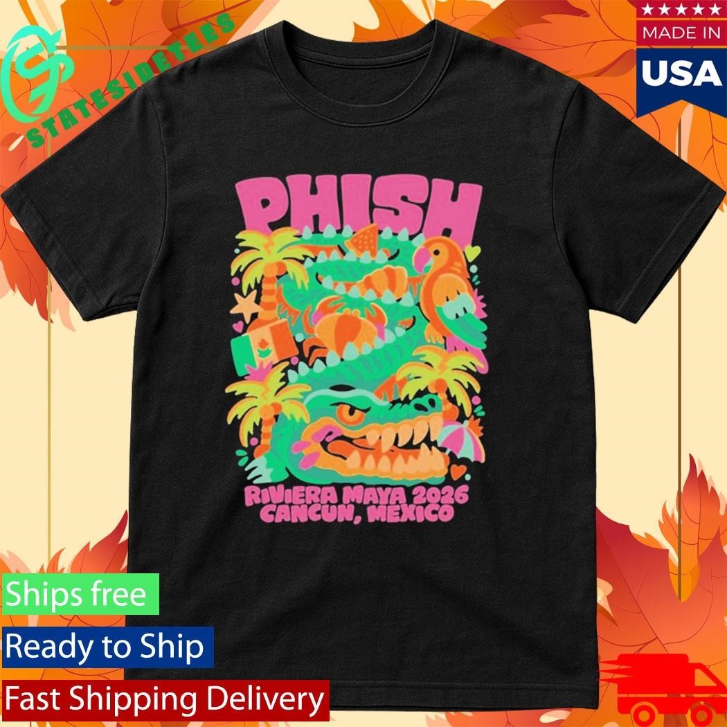 Phish Riviera Maya Winding Gator Cancun Mexico Unisex , , , Long Sleeve Tee
