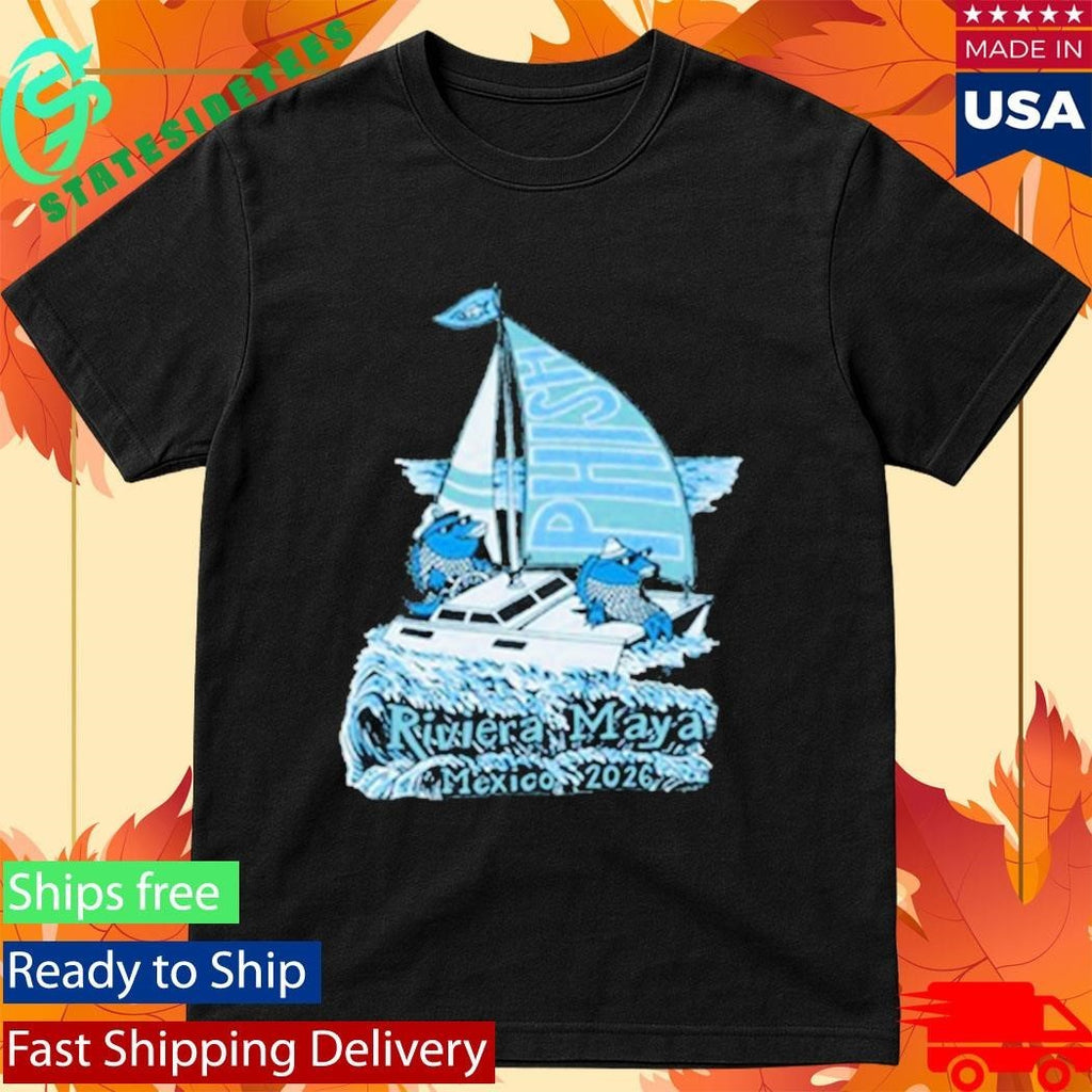 Phish Riviera Pollock Waves Shirt Unisex , , , Long Sleeve Tee
