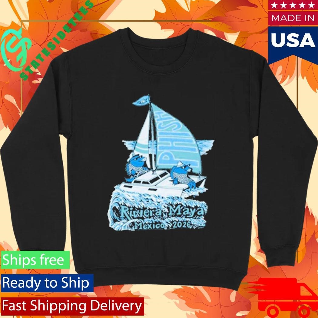 Phish Riviera Pollock Waves Shirt Unisex , , , Long Sleeve Tee