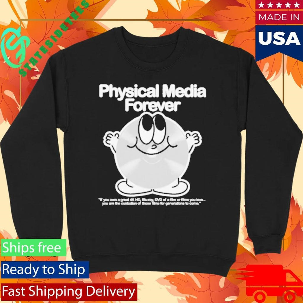 Physical Media Forever Wide Shirt Unisex , , , Long Sleeve Tee