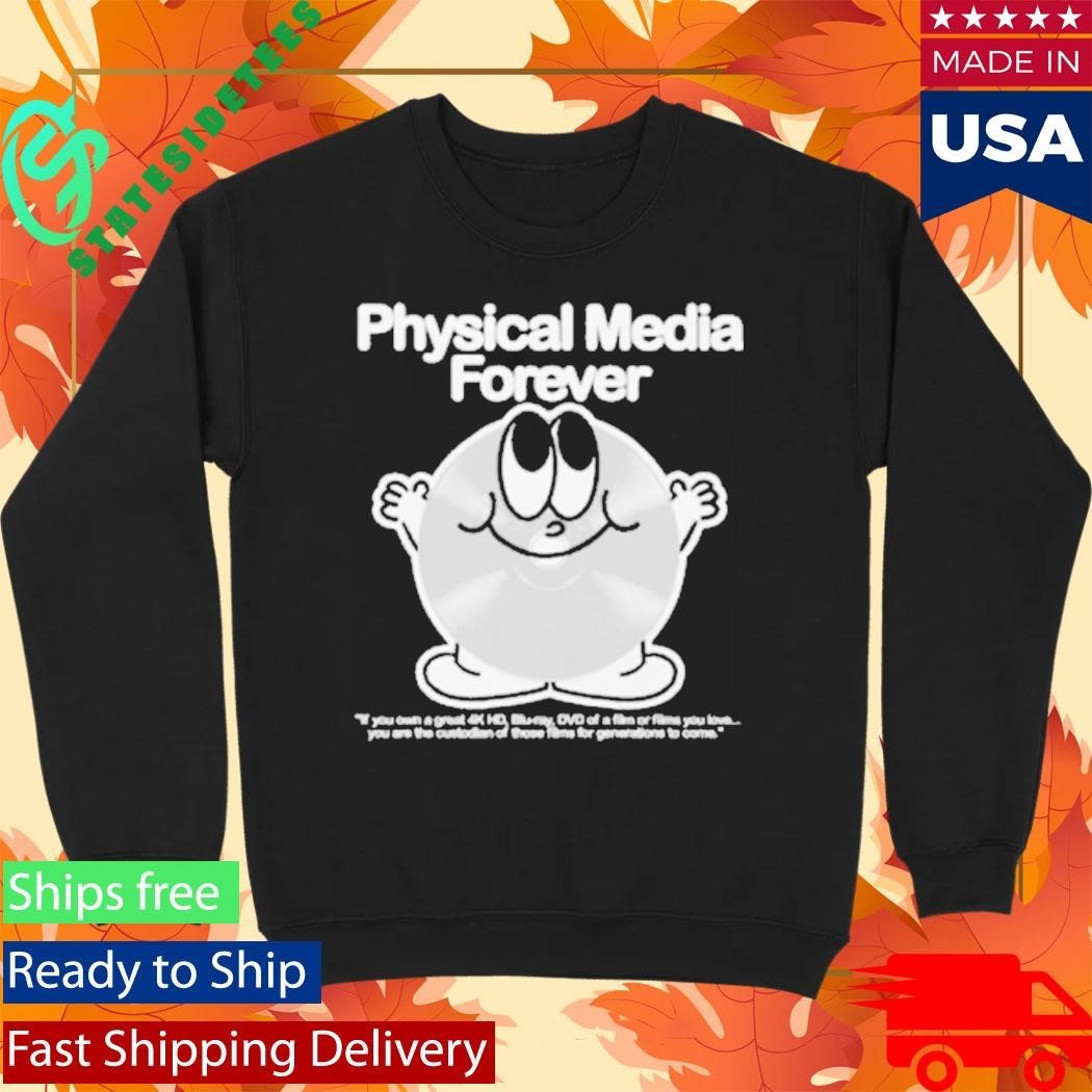 Physical Media Forever Wide Shirt Unisex , , , Long Sleeve Tee
