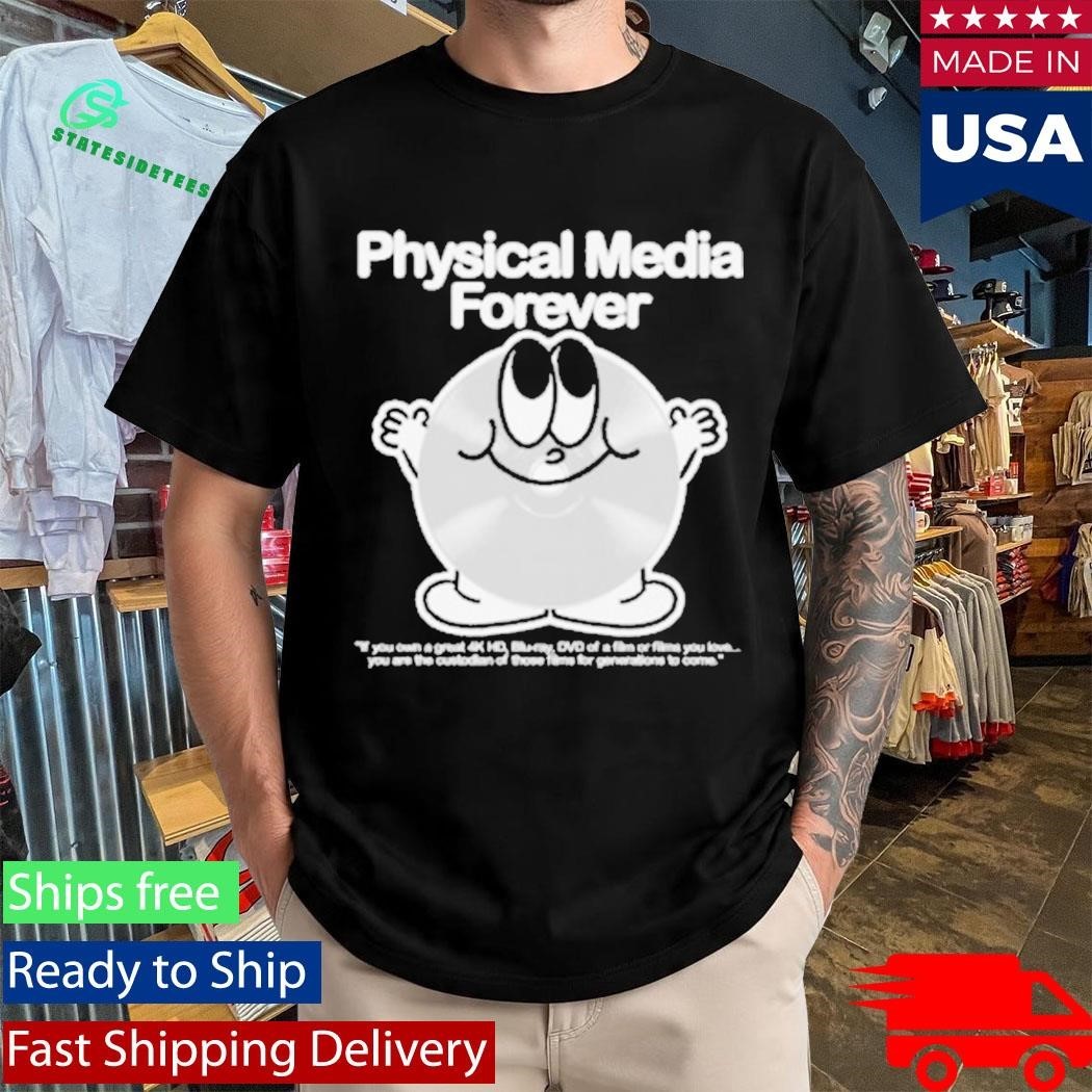 Physical Media Forever Wide Shirt Unisex , , , Long Sleeve Tee