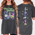 Pick Your Poison 2 Sides Retro Halloween Shirt Vintage Oh Right That Poison Shirt Llama Poison Kuzco Spooky Season T-Shirts