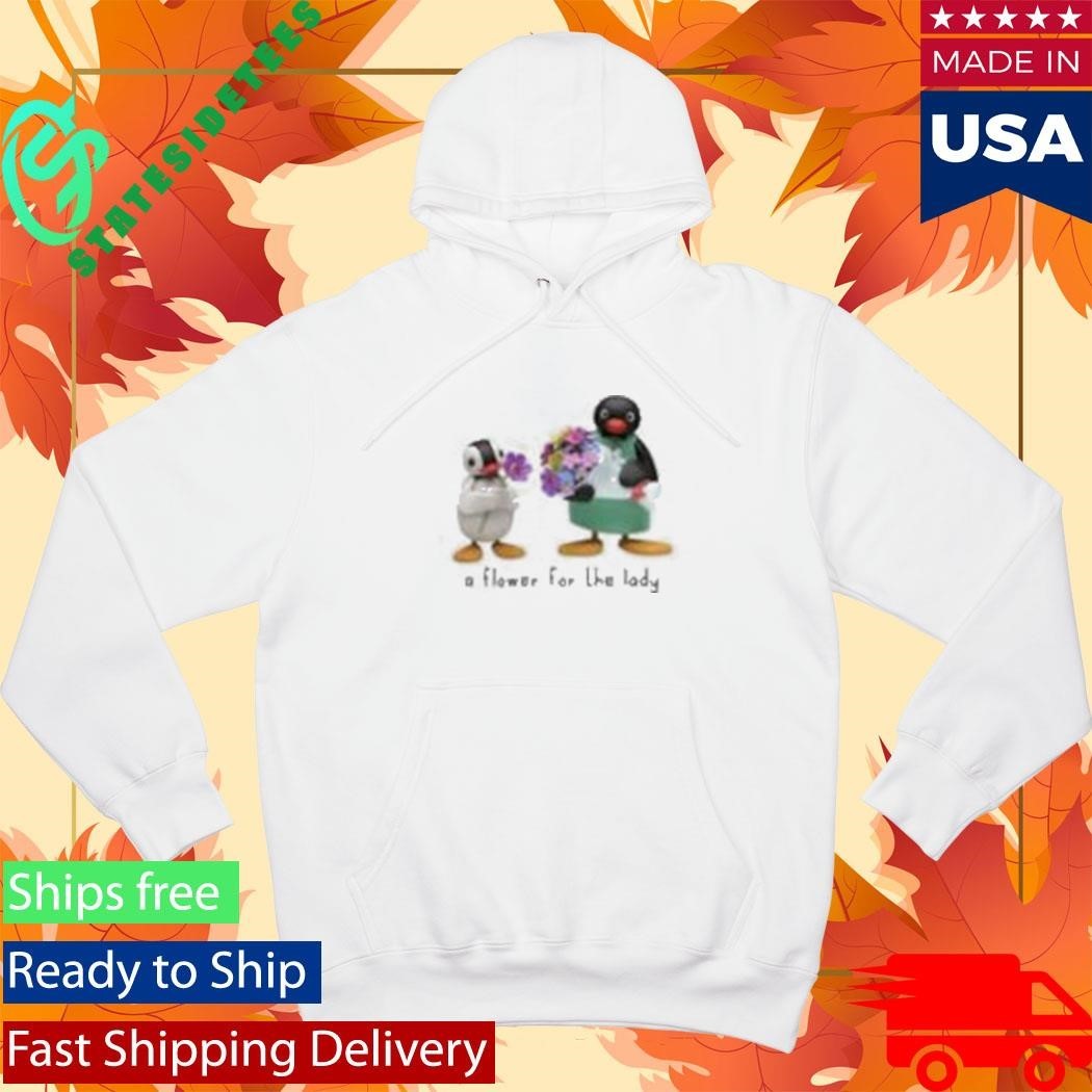 Pingu And Pinga A Flower For The Lady Shirt Unisex , , , Long Sleeve Tee