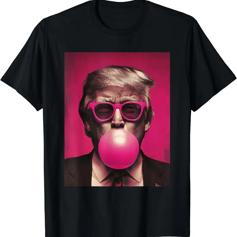 Pink Sunglasses Trump Bubble Gum T-Shirts