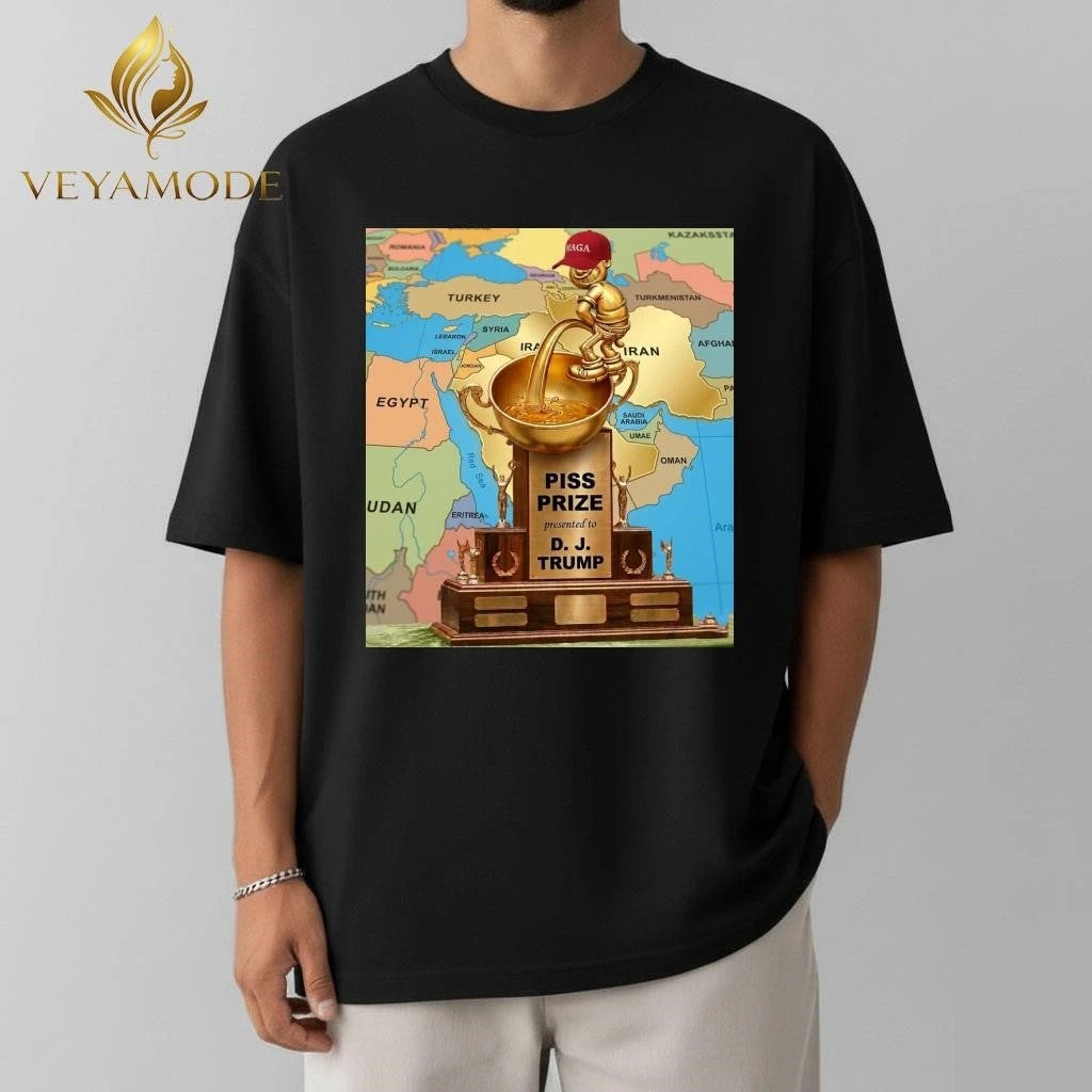 Piss prize presented to DJ Trump MAGA piss tee Unisex , , , Long Sleeve Tee