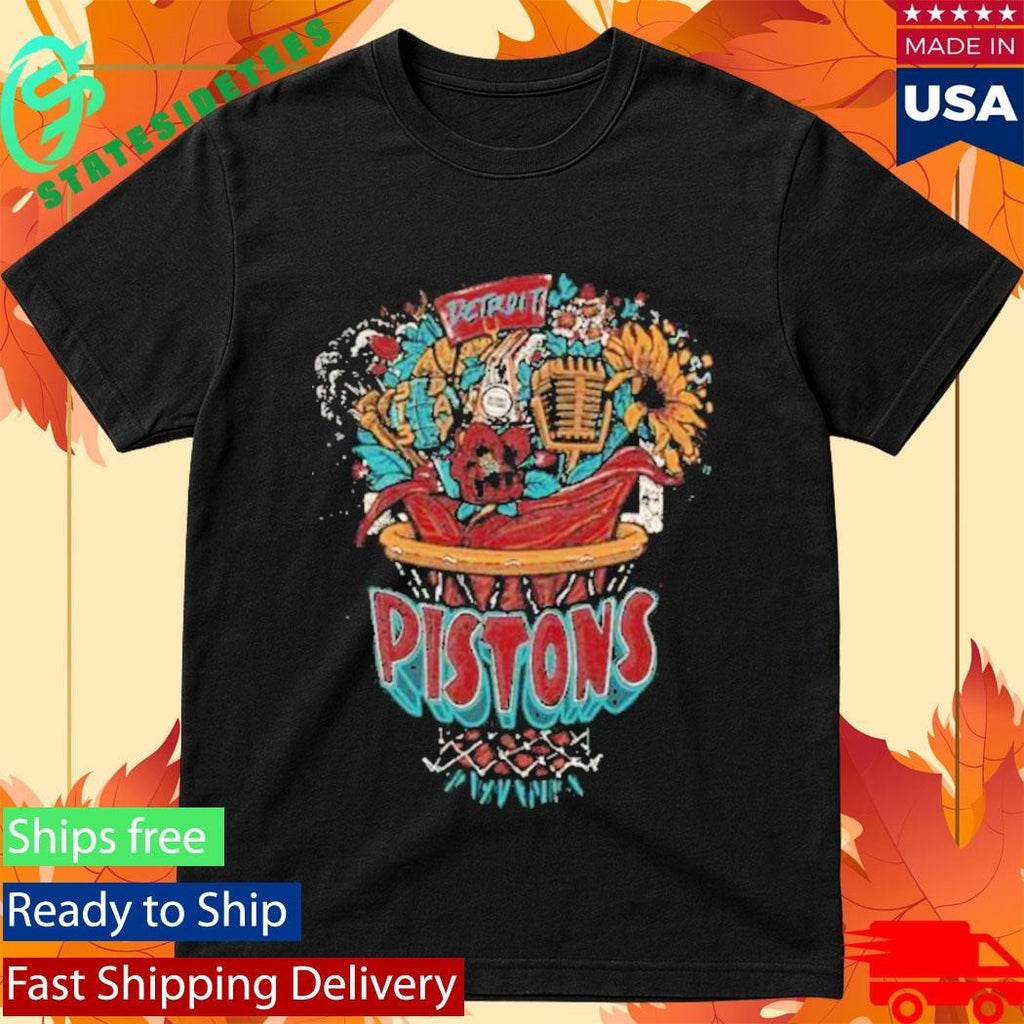 Pistons Detroit Basketball Bouquet Shirt Unisex , , , Long Sleeve Tee
