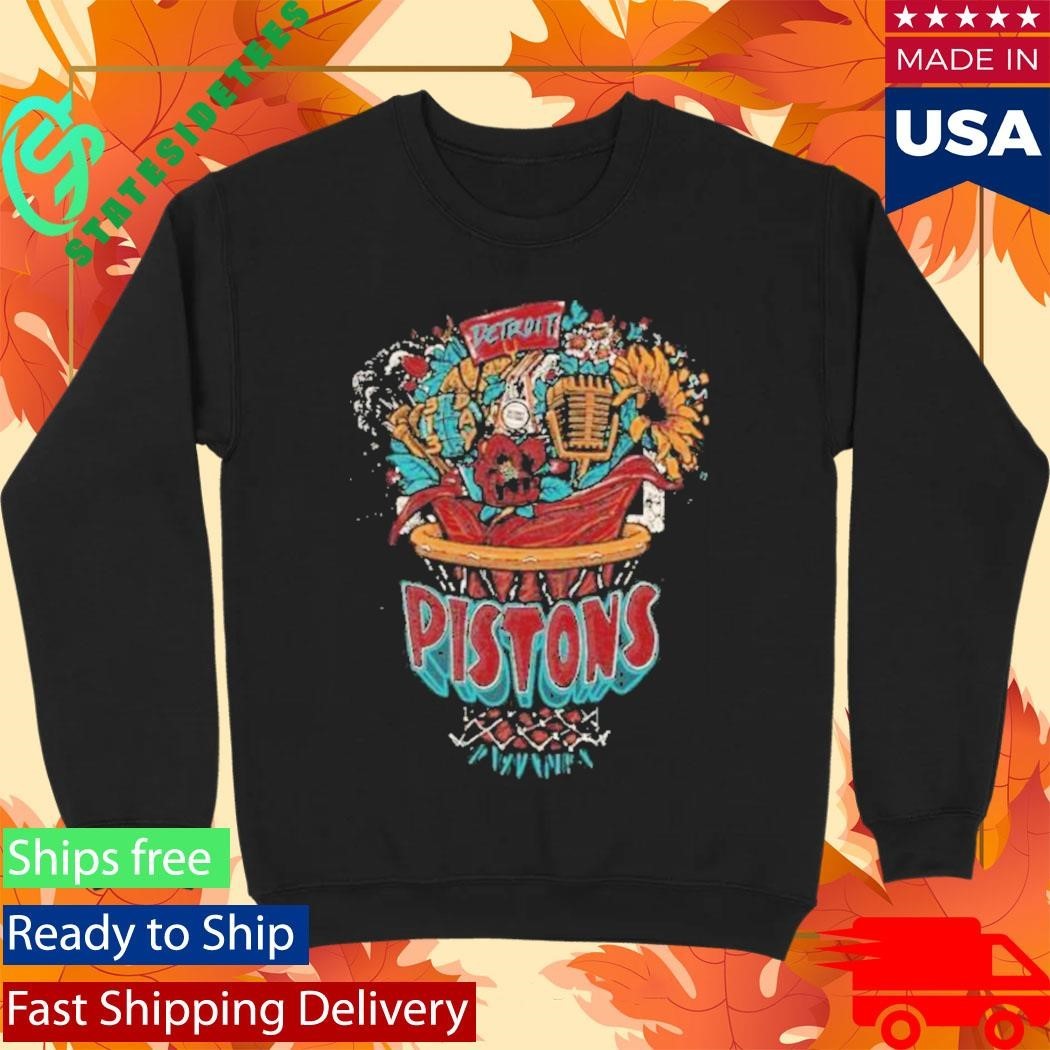 Pistons Detroit Basketball Bouquet Shirt Unisex , , , Long Sleeve Tee