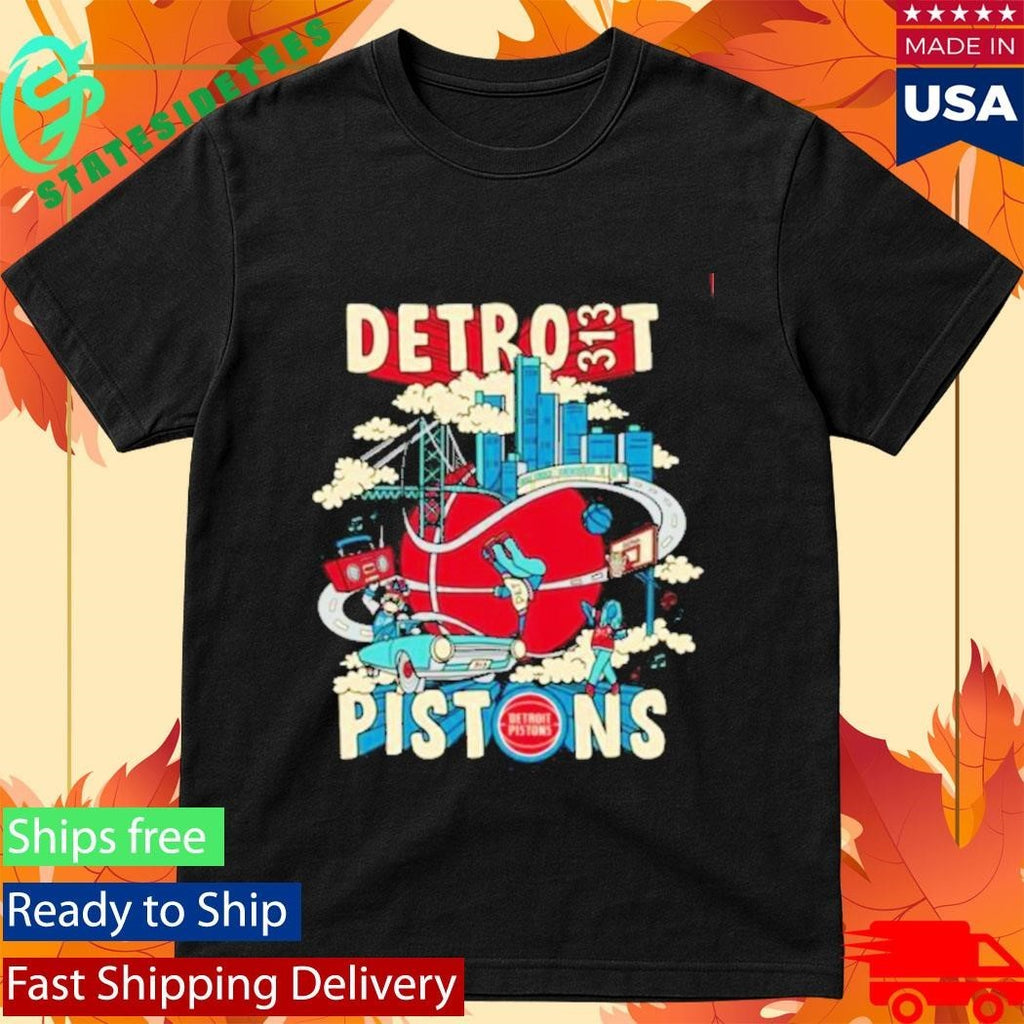 Pistons Motor City Motion Shirt Unisex , , , Long Sleeve Tee