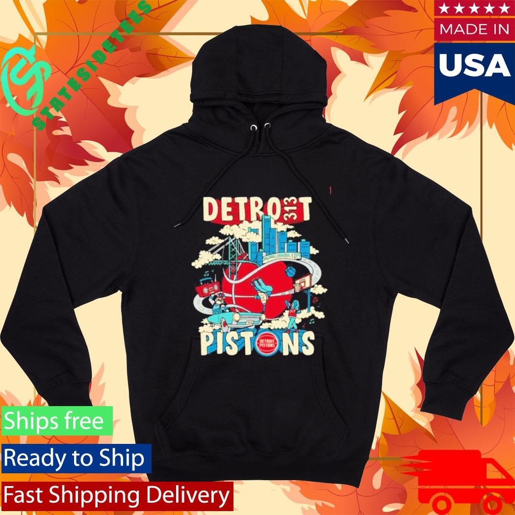 Pistons Motor City Motion Shirt Unisex , , , Long Sleeve Tee