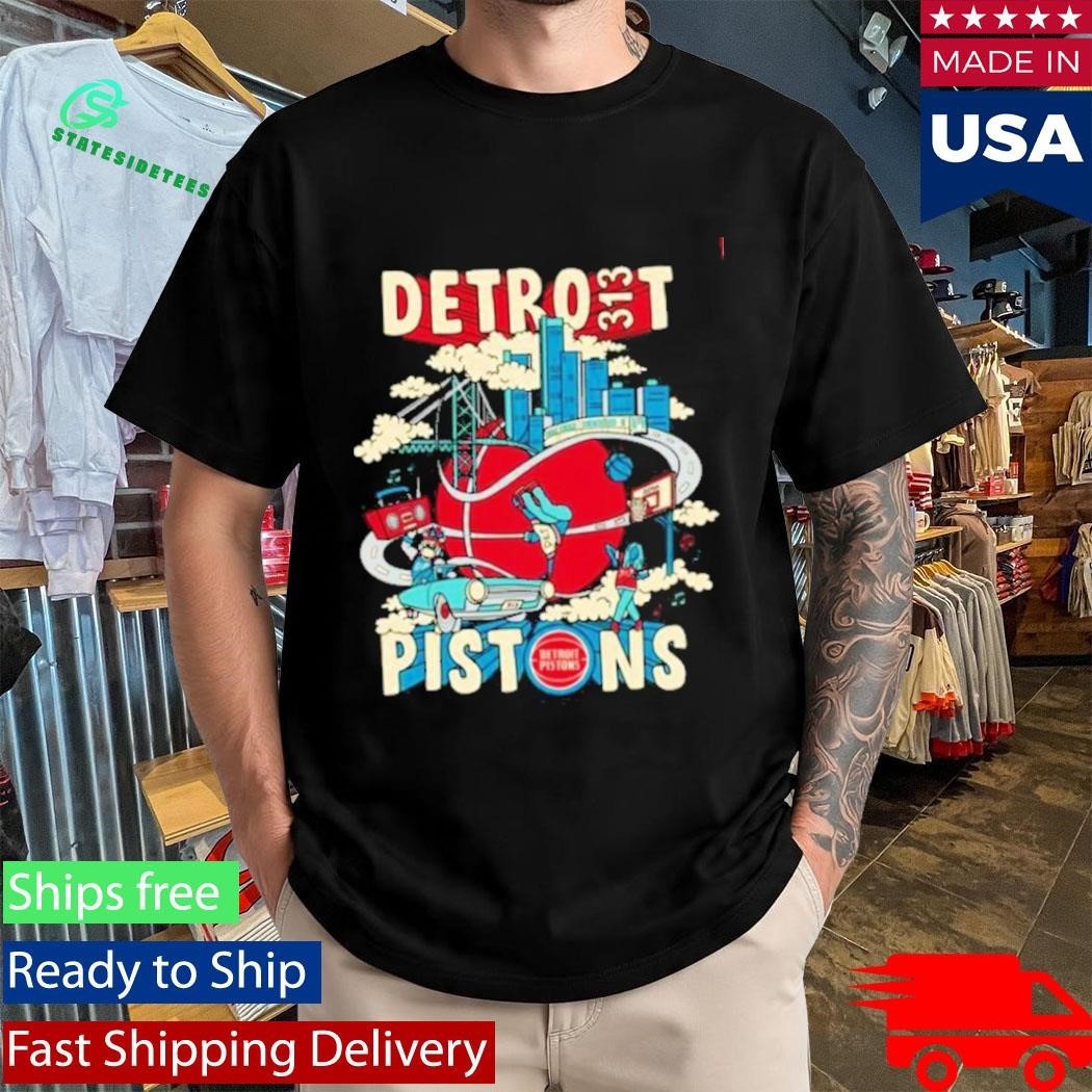 Pistons Motor City Motion Shirt Unisex , , , Long Sleeve Tee