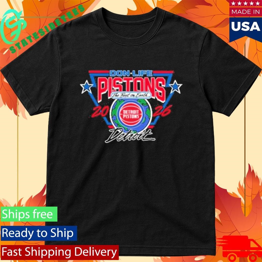 Pistons X Don Life 313 Day Shirt Unisex , , , Long Sleeve Tee