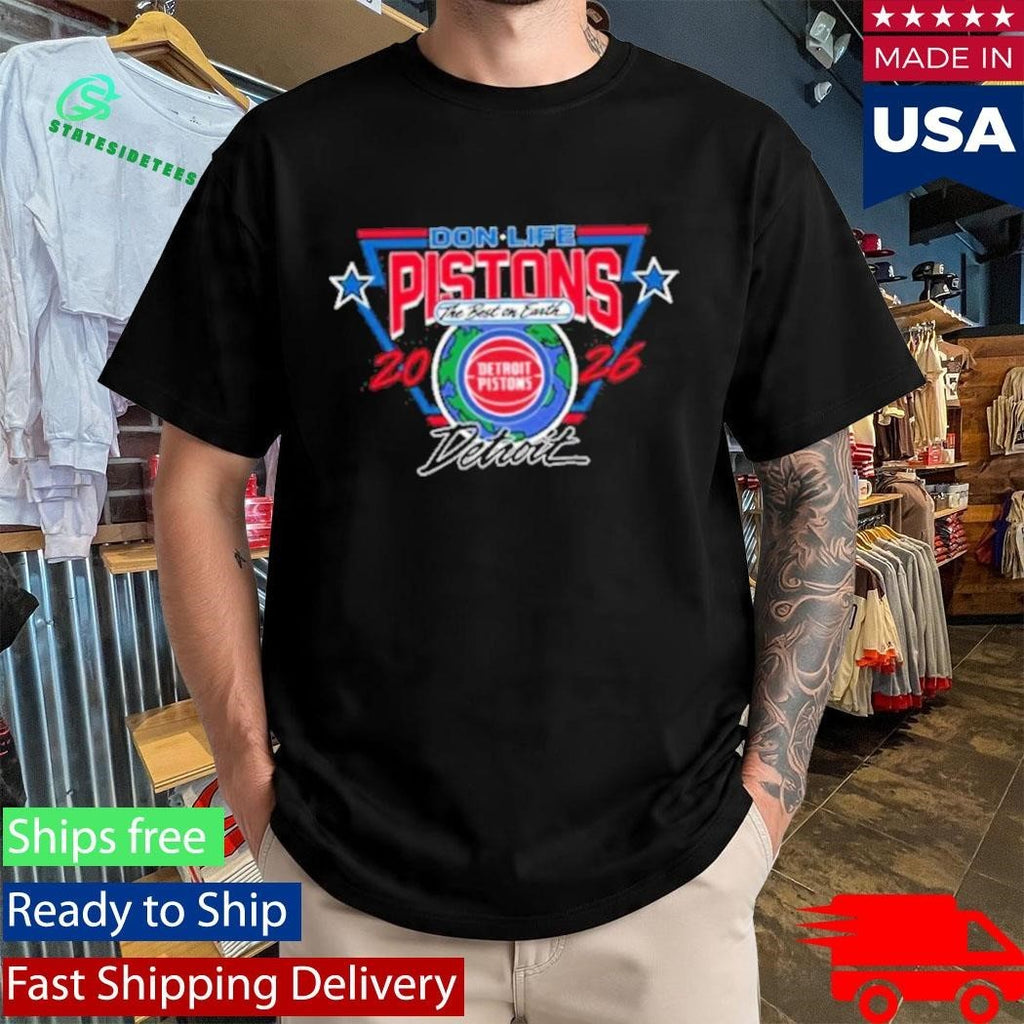 Pistons X Don Life 313 Day Shirt Unisex , , , Long Sleeve Tee