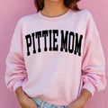 Pitbull Mom Varsity College Font Cute Dog Mama T-Shirts