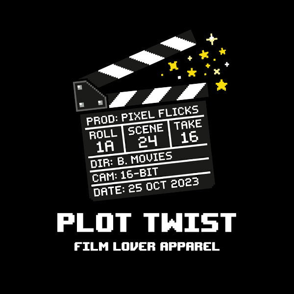 Pixel Flicks Cinema Slate Retro