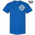Pocket Size Cherry Stripe Monogram Gildan Short Sleeve 'NLB' T-Shirts