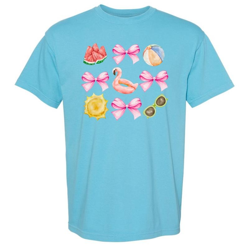 Pool Day Coquette Collage Comfort Colors 'NLB' T-Shirts