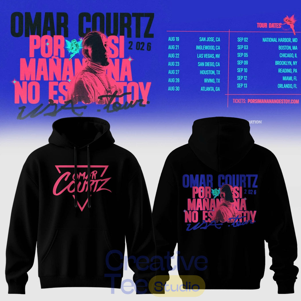 Omar Courtz Por Si Manana Estoy Neon Heartbreak Cosmic Tee (1)