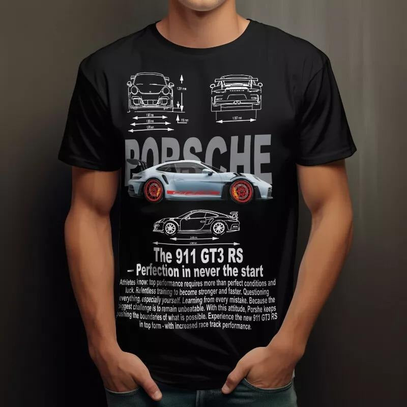 Porsche 911 GT3 RS Shirt All Size Shirt Car Enthusiasts Porsche Lover Shirt Porsche Sports Car Racing Fan T-Shirts