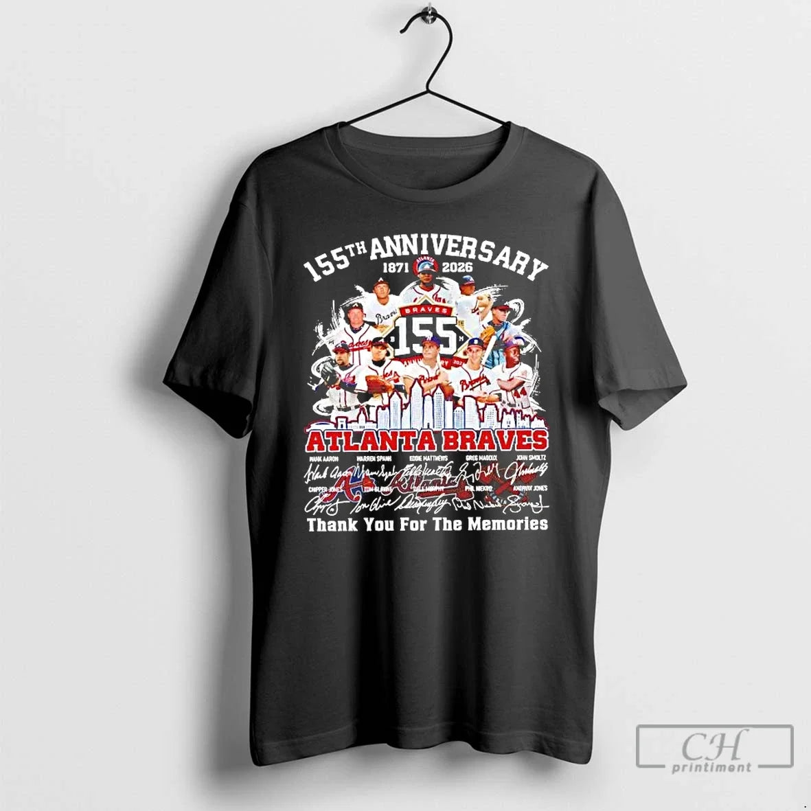155th Anniversary 1871 2026 Atlanta Braves Team Players