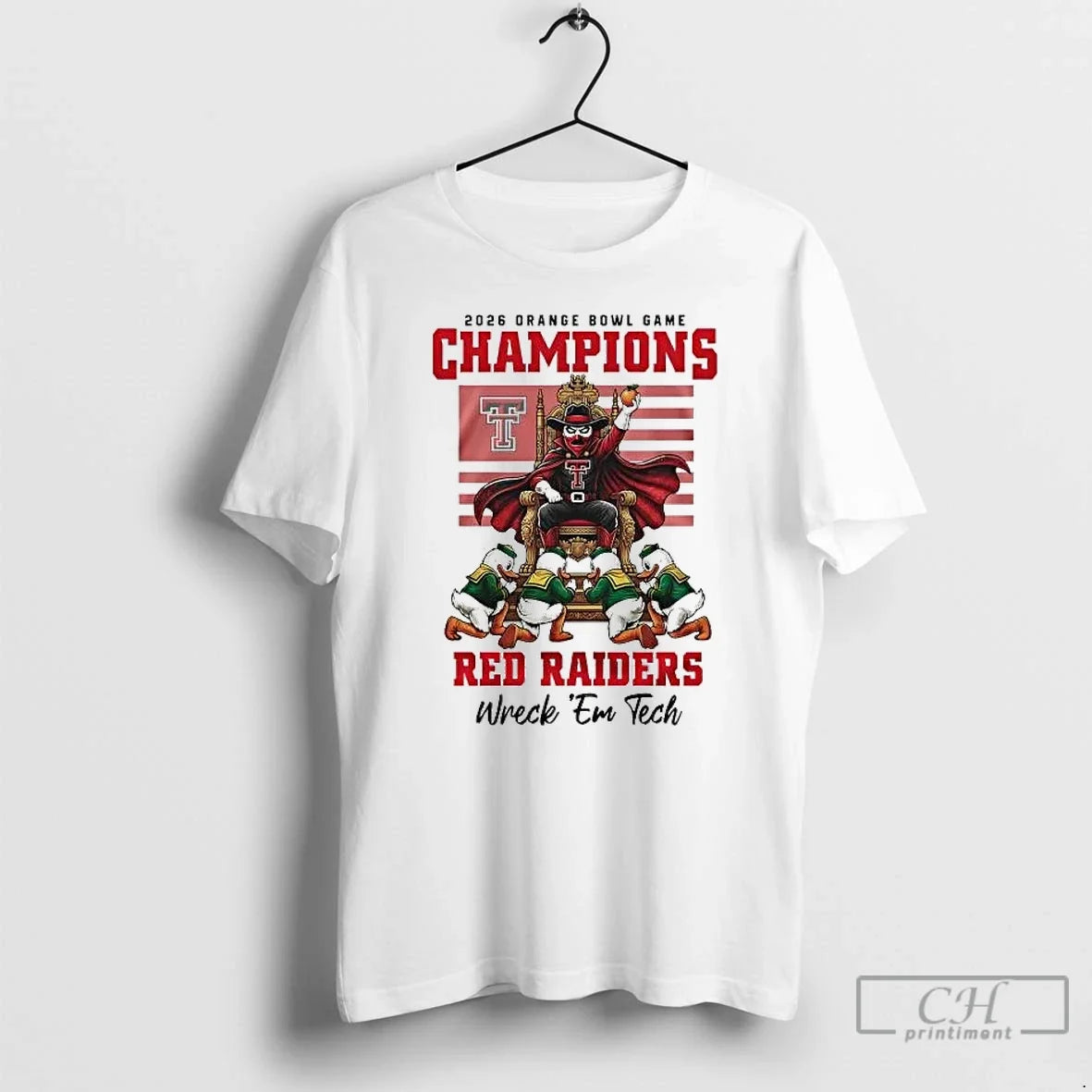 2026 Orange Bowl Game Champions Texas Tech Red Raiders Wreck Em Tech