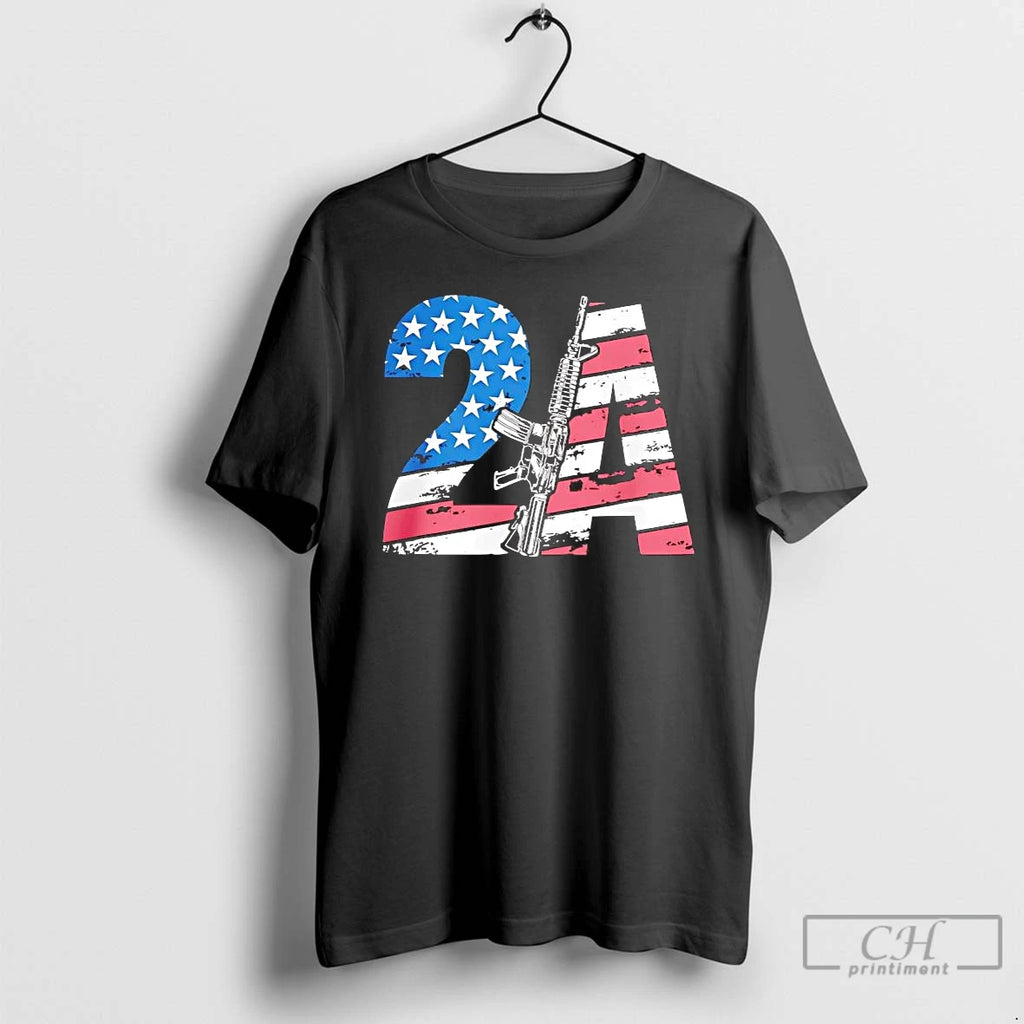 Premium 2a Vintage American Flag Gun