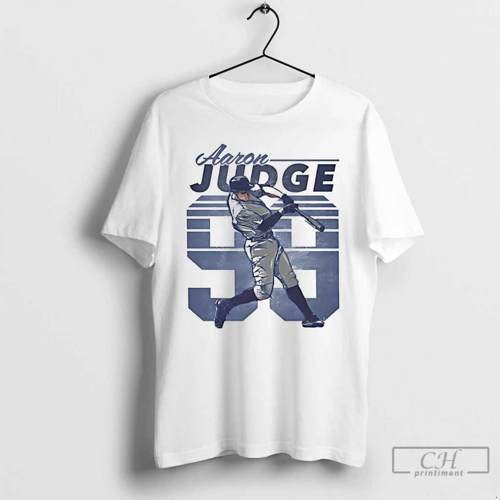 Premium Aaron Judge 99 New York Yankees Player Swing Cartoon Retro