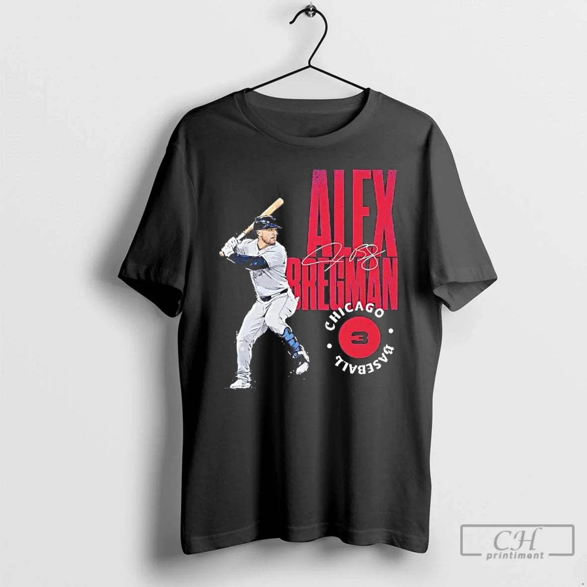 Alex Bregman Batting Stamp Chicago Cubs Signature