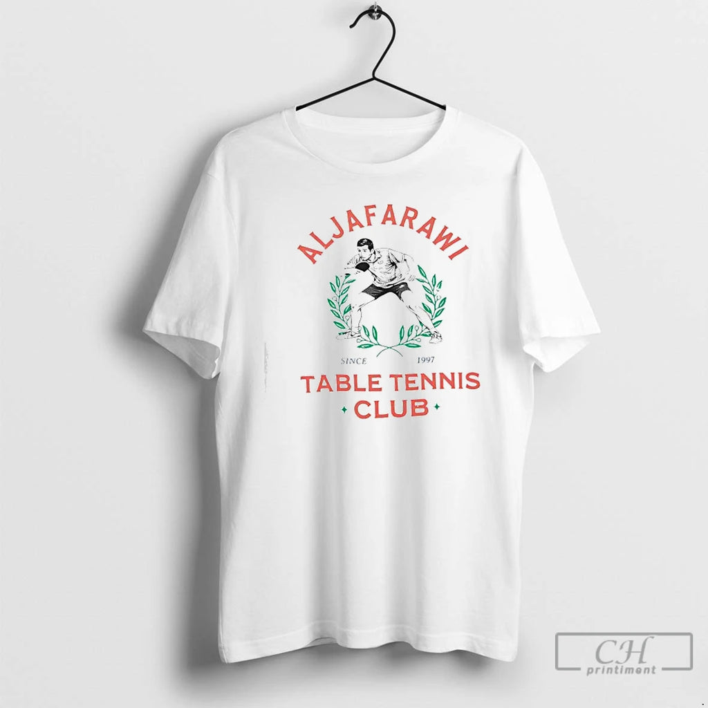 Premium Aljafarawi Table Tennis Club Since 1997 Graphic