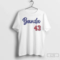 Anthony Banda 43 Los Angeles Dodgers Number Name Script