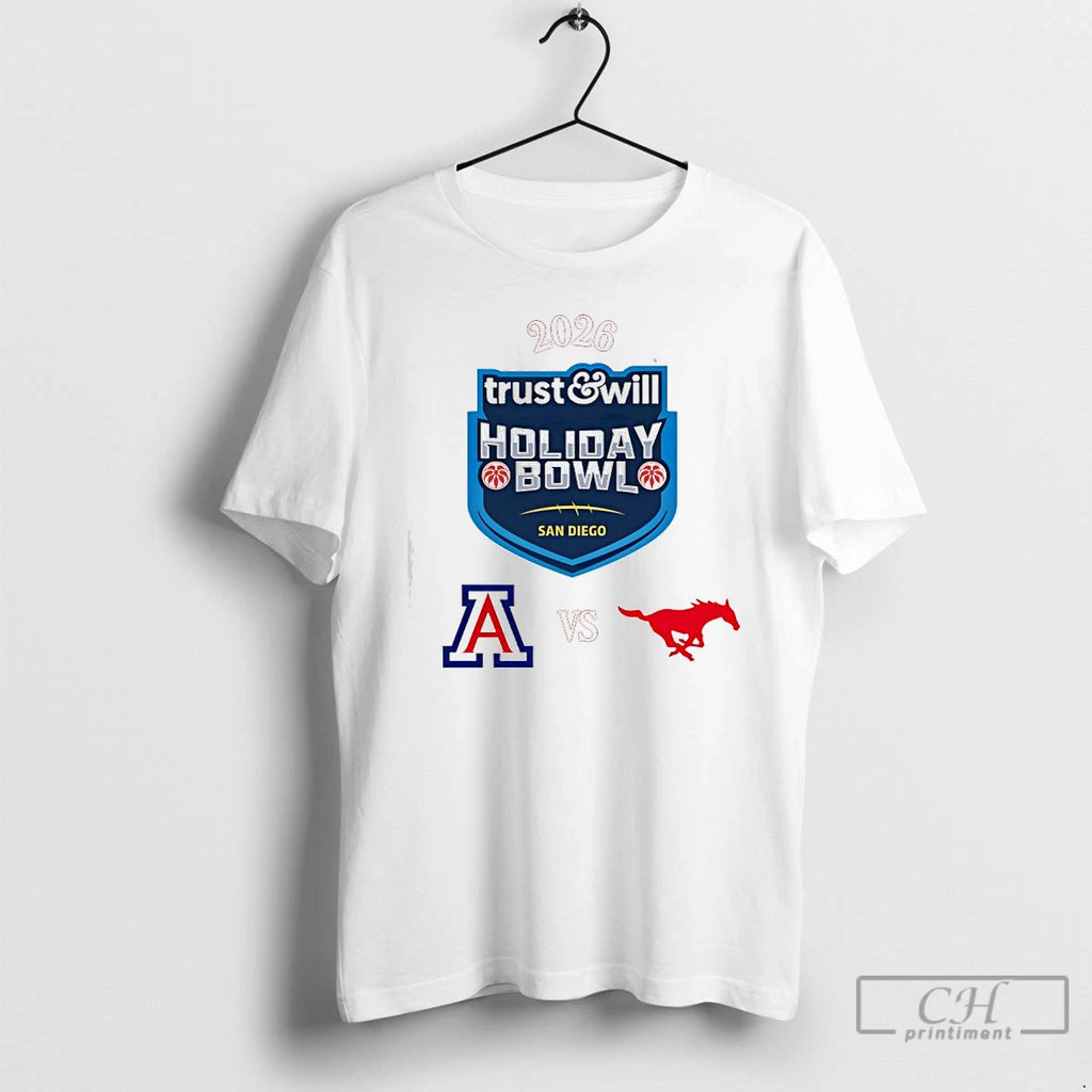 Premium Arizona Wildcats Vs Smu Mustangs 2026 Trust And Will Holiday Bowl T Shirts Sweater