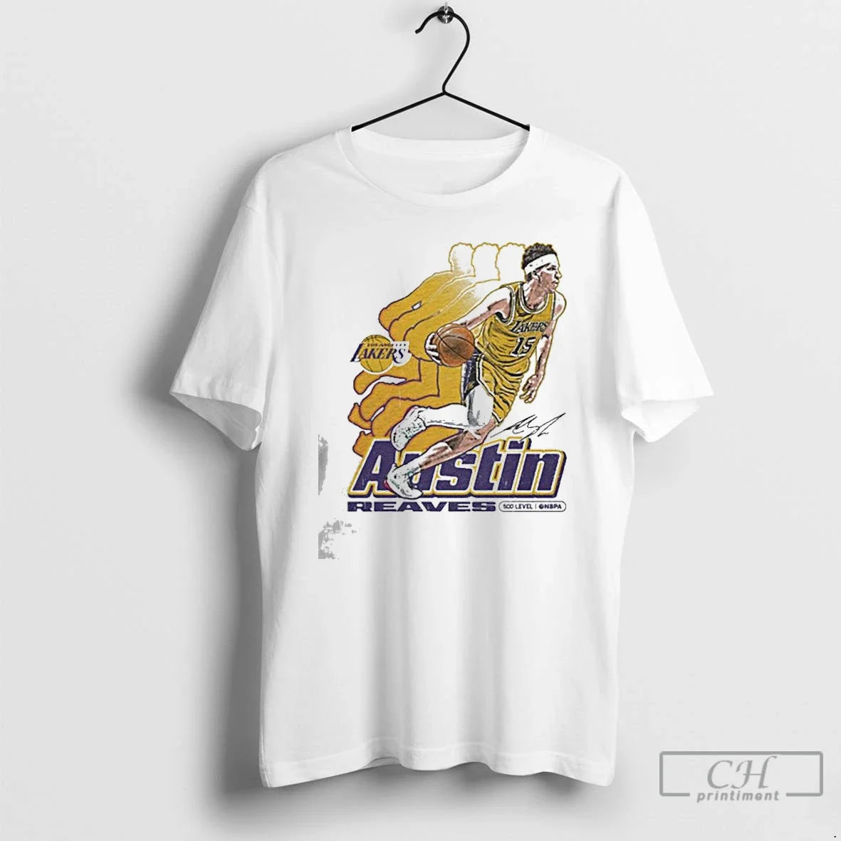Austin Reaves Los Angeles Lakers Retro