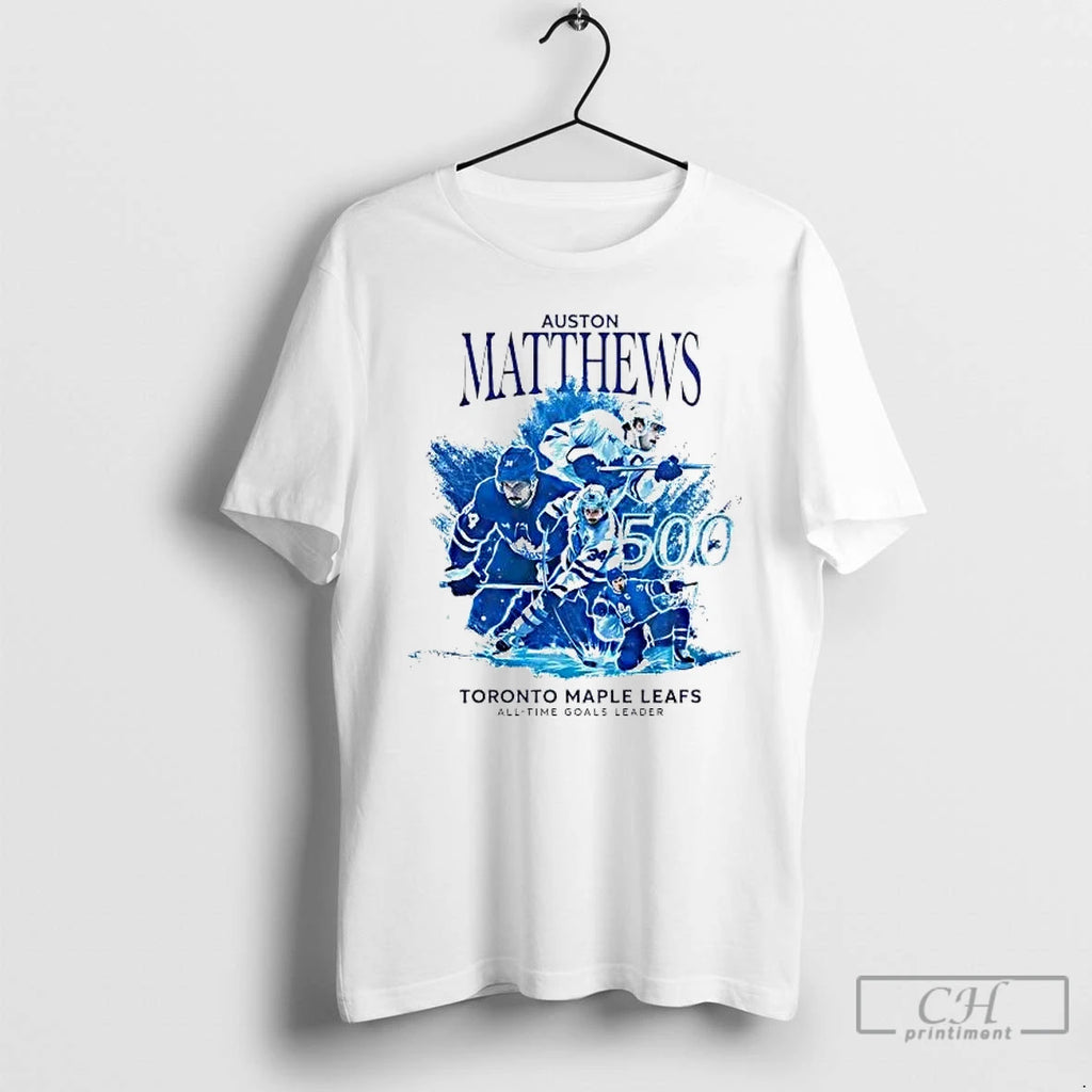 Premium Auston Matthews 500 All Time Goals Leader Toronto Maple Leafs