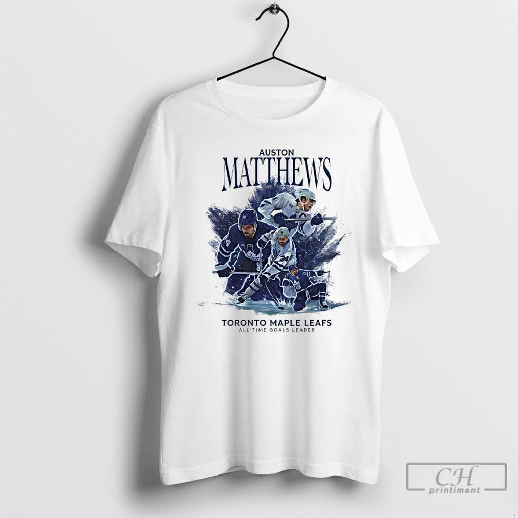 Premium Auston Matthews All Time Goals Leader Toronto Maple Leafs History