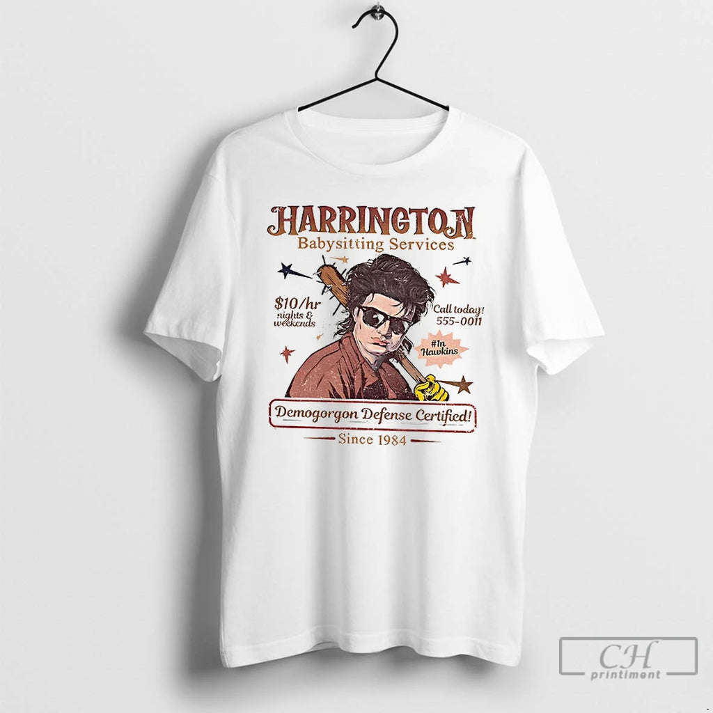 Premium Babysitter Harrington Demogorgon Defense Certified Mom Of The Year St5 Stranger Movie T Shirts