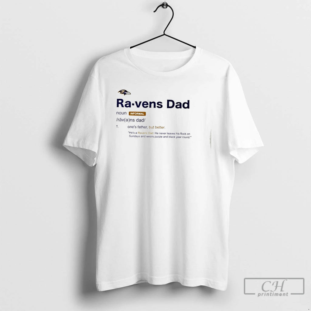 Premium Baltimore Ravens Dad Definition T Shirts