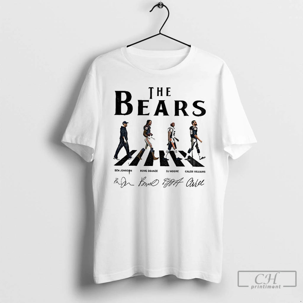 Premium Ben Johnson Rome Odunze Dj Moore Va Caleb Williams The Bears Abbey Road Chicago