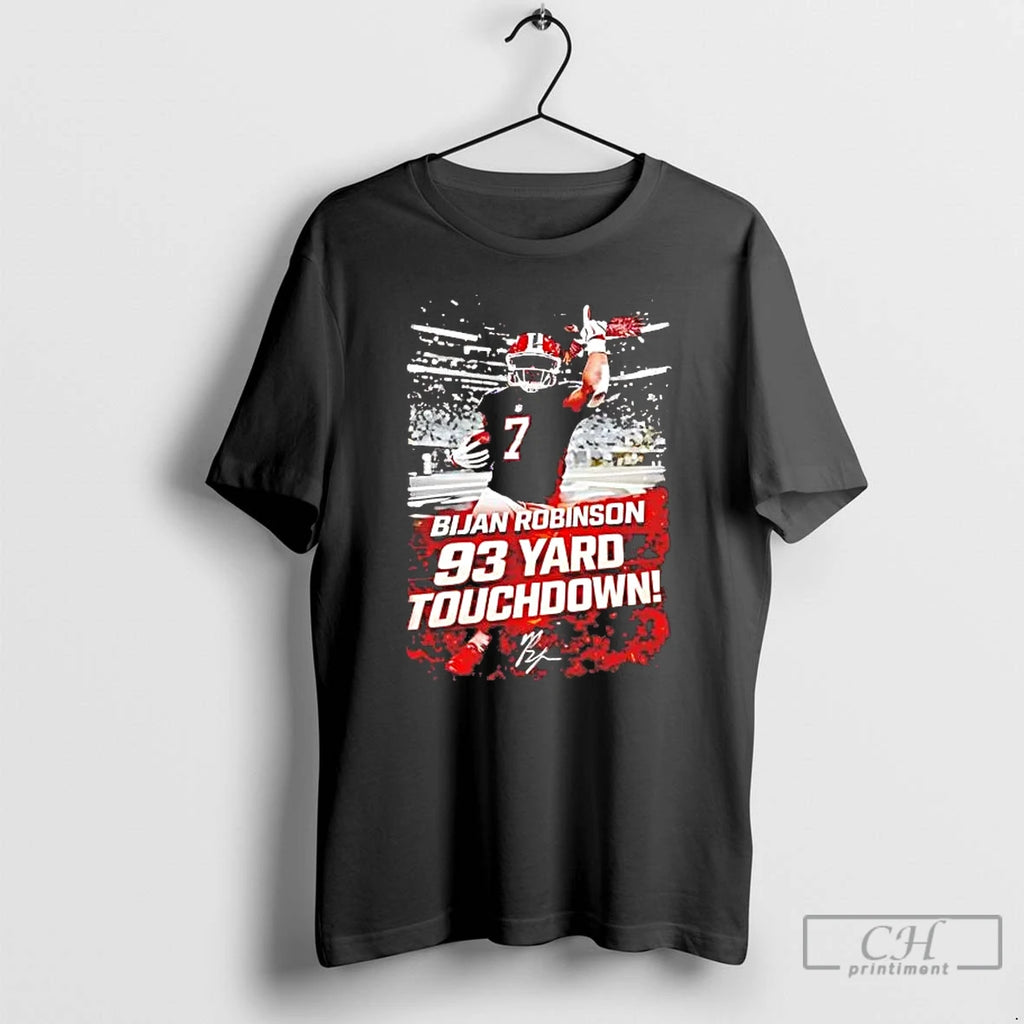 Premium Bijan Robinson 93 Yard Touchdown Falcons Beat Rams