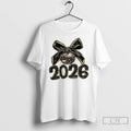 Premium Black And Gold Sequins Glitter Faux Sparkly Happy New Year 2026 T Shirts Sweater
