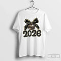 Black Gold Sequins Glitter Faux Sparkly Happy New Year 2026